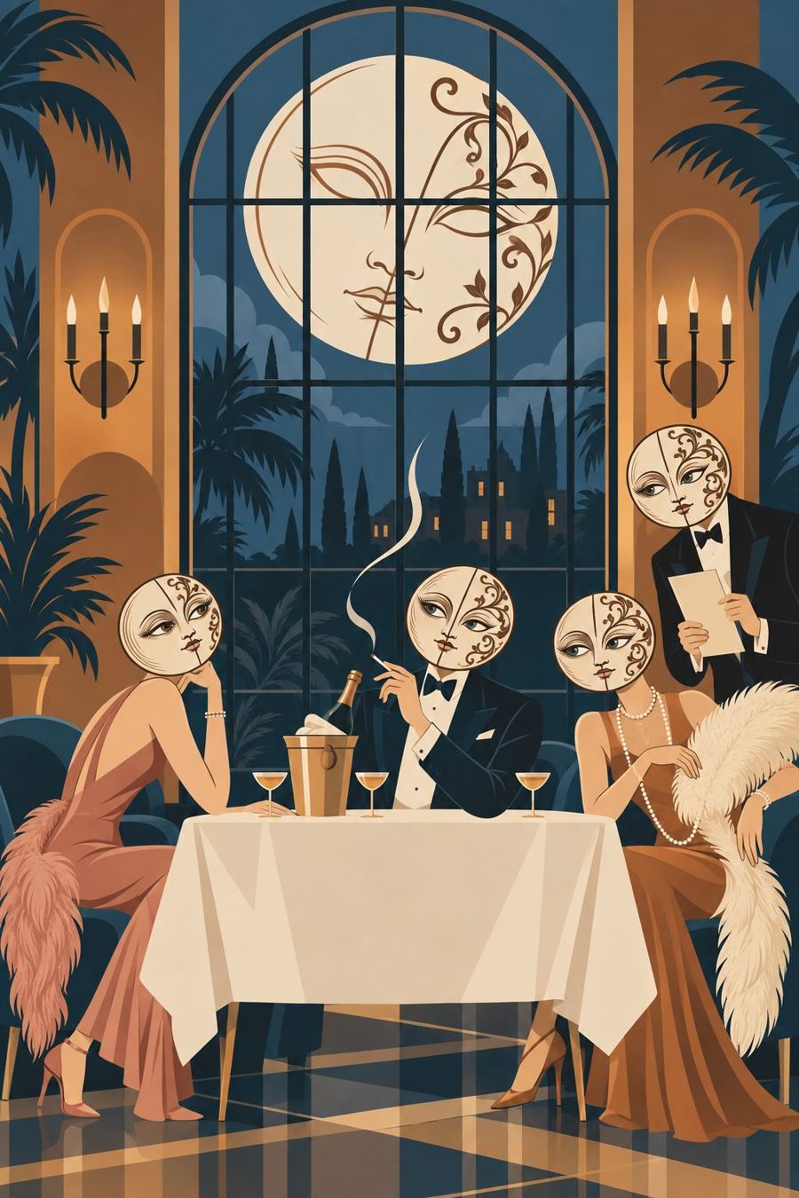 Karta Secret dinners: večera pod maskovaným mesiacom